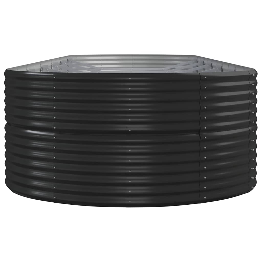 Ζαρντινιέρα Ανθρακί 510x140x68εκ Ατσάλι με Ηλεκτρ. Βαφή Πούδρας - Pakobazaar