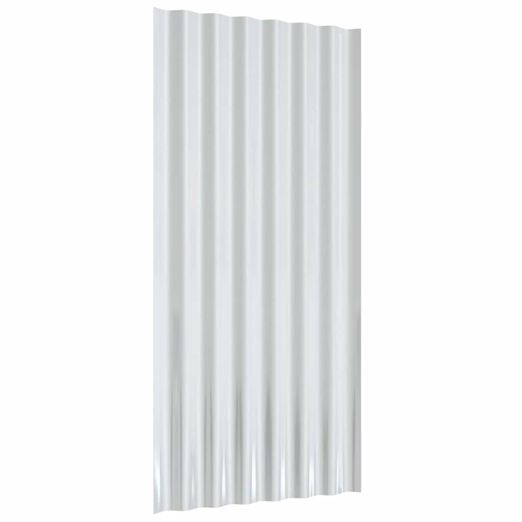 Πάνελ Οροφής 12 τεμ. Καφέ 80x36 εκ. Γαλβανισμένος χάλυβας - Pakobazaar