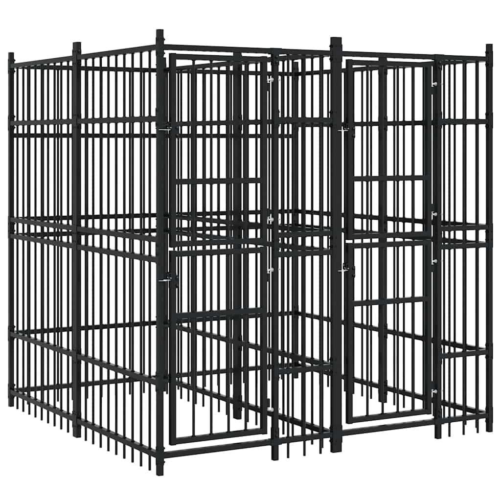 Κλουβί Σκύλου Εξωτερικού Χώρου 3,69 μ² από Ατσάλι - PAKOBAZAAR