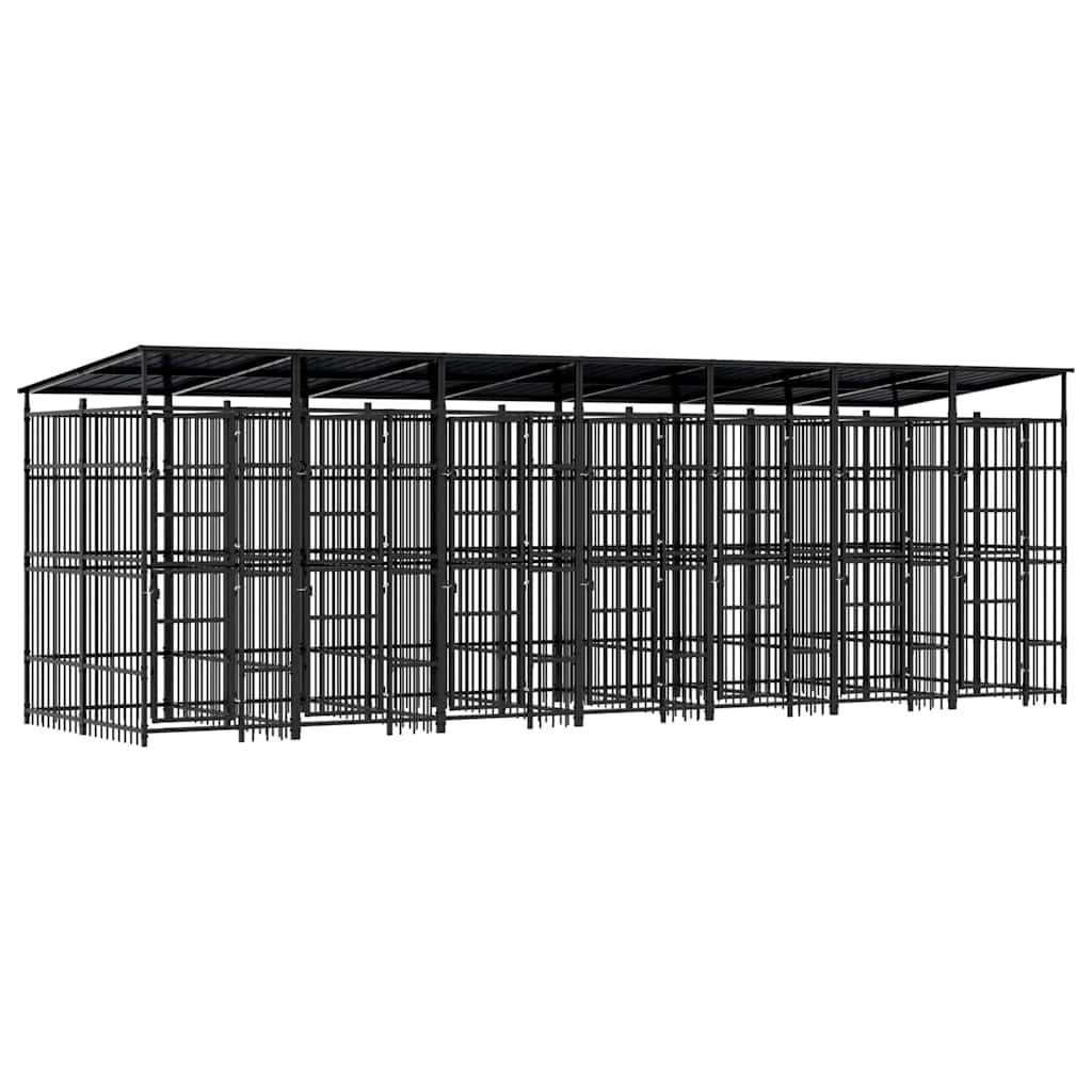 Κλουβί Σκύλου Εξωτερικού Χώρου με Οροφή 12,9 μ² από Ατσάλι - PAKOBAZAAR