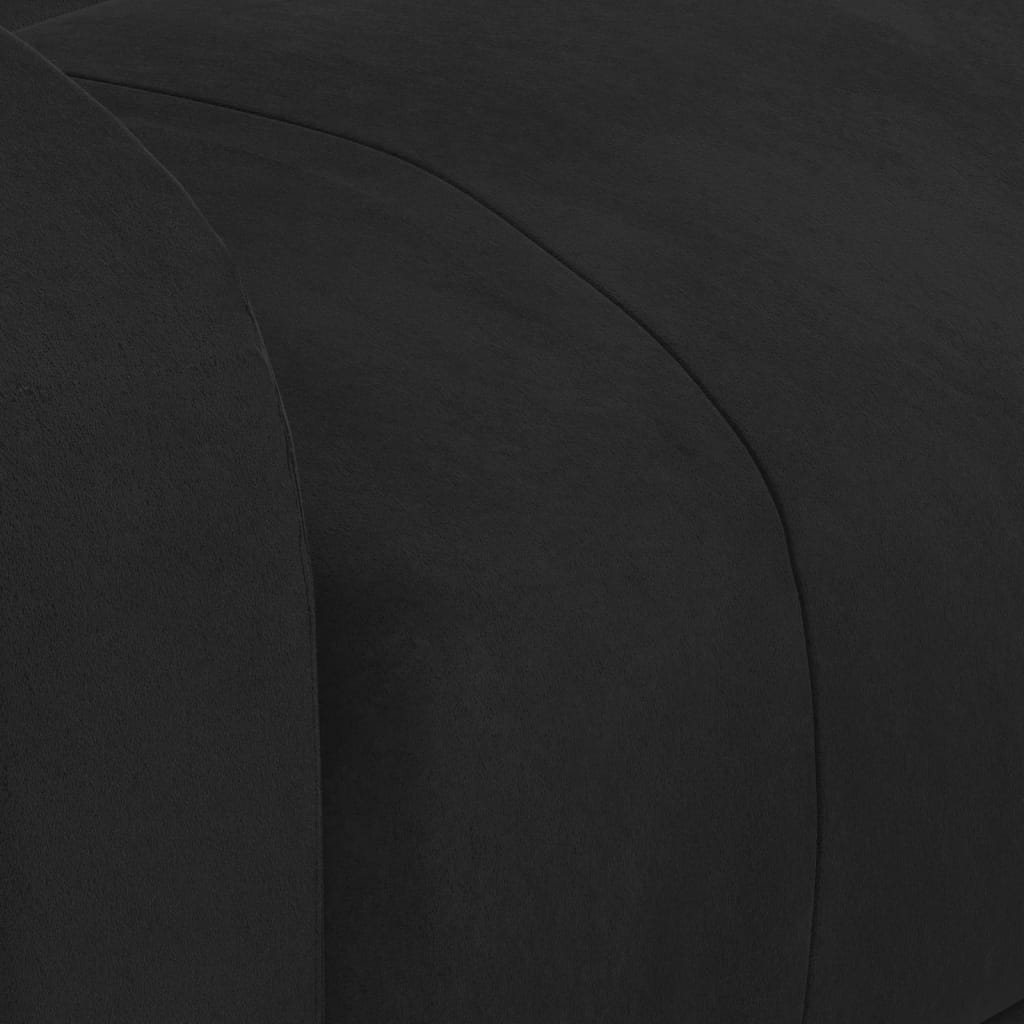 Καρέκλα Γραφείου Ανακλινόμενη Μαύρη Βελούδινη