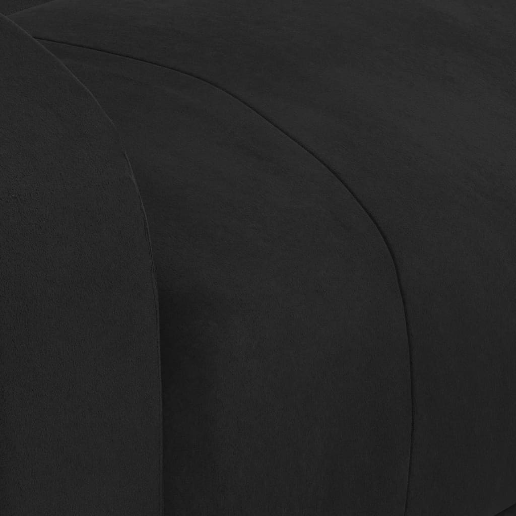 Πολυθρόνα Μασάζ Μαύρη Βελούδινη