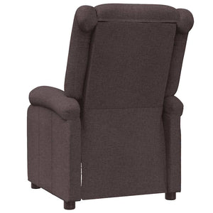 Πολυθρόνα Ανακλινόμενη Σκούρο Καφέ Υφασμάτινη - Pakobazaar