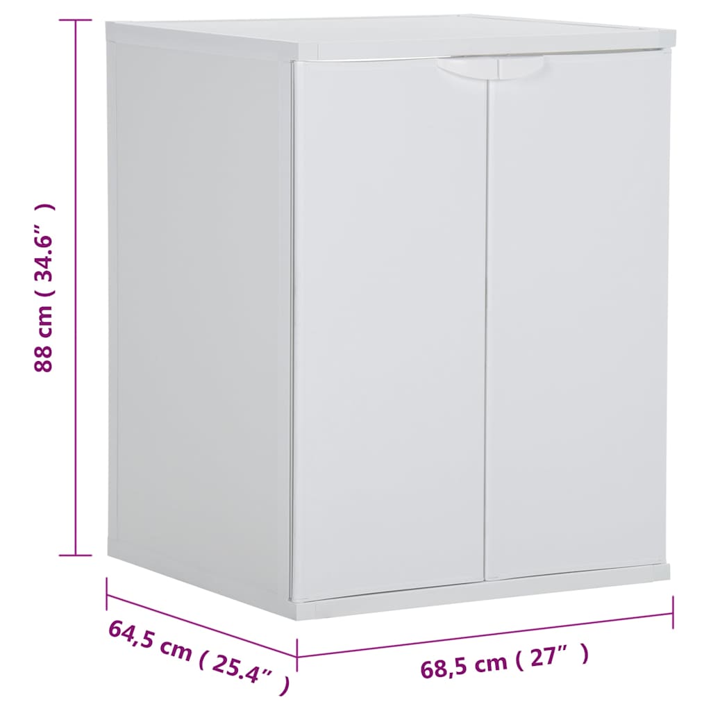 Ντουλάπι Πλυντηρίου Λευκό 68,5 x 64,5 x 88 εκ. από PVC
