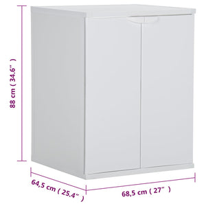 Ντουλάπι Πλυντηρίου Λευκό 68,5 x 64,5 x 88 εκ. από PVC