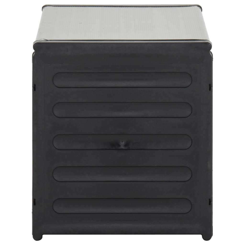 Κάδος Απορριμάτων Κήπου Γκρι 85 x 34 x 40 εκ.