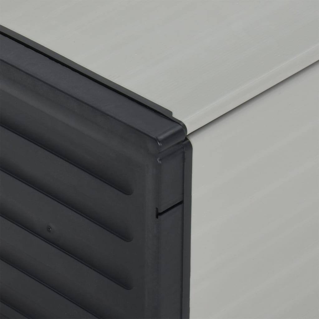 Κάδος Απορριμάτων Κήπου Γκρι 85 x 34 x 40 εκ.