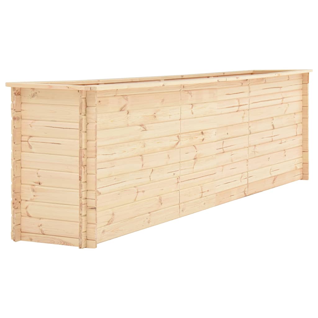 Ζαρντινιέρα Υπερυψωμένη 300x50x80,5εκ /19χιλ  Μασίφ Ξύλο Πεύκου - Pakobazaar