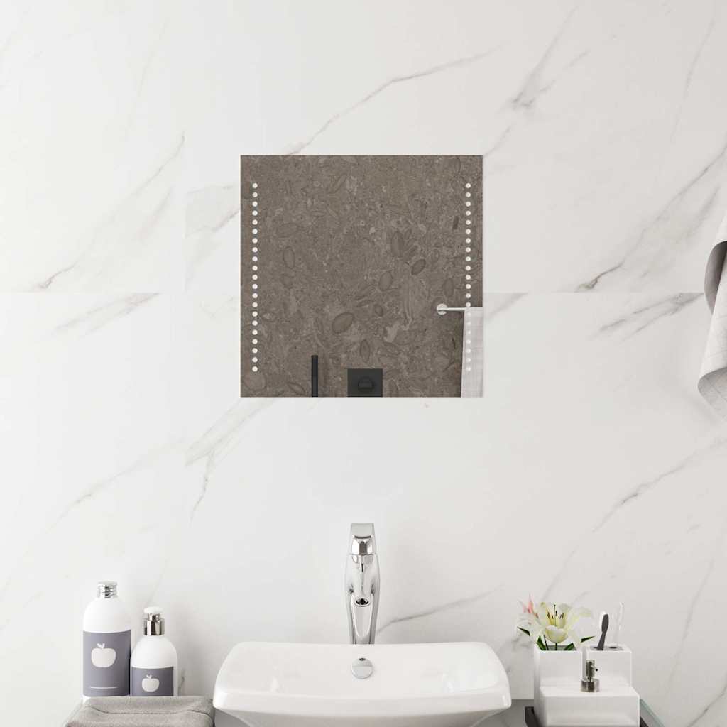 Καθρέφτης Μπάνιου με LED 40x40 εκ. - PAKOBAZAAR