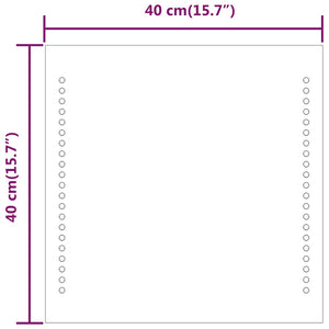 Καθρέφτης Μπάνιου με LED 40x40 εκ. - PAKOBAZAAR