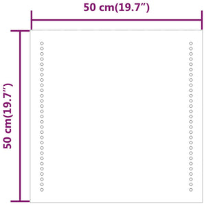 Καθρέφτης Μπάνιου με LED 50x50 εκ. - PAKOBAZAAR