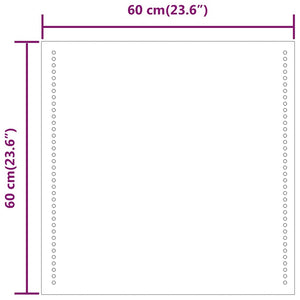 Καθρέφτης Μπάνιου με LED 60x60 εκ. - PAKOBAZAAR