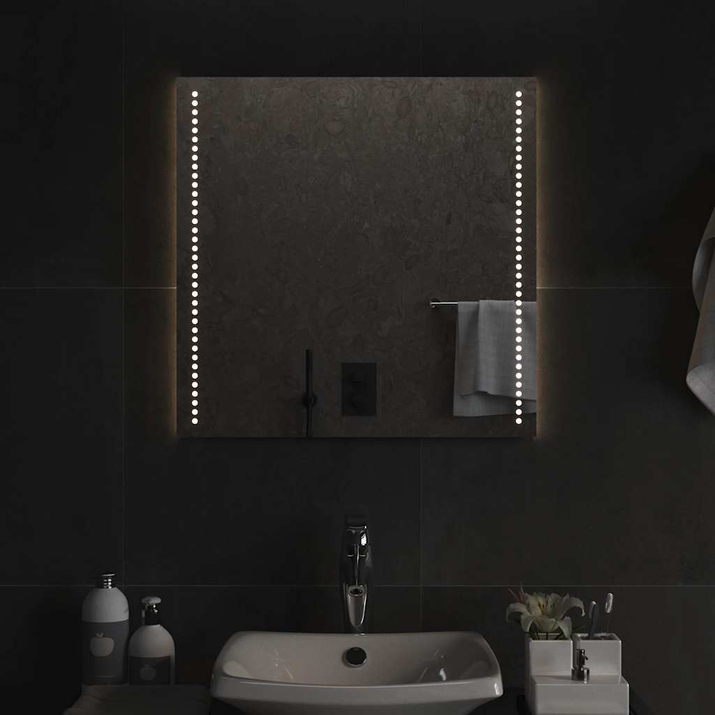 Καθρέφτης Μπάνιου με LED 60x60 εκ. - PAKOBAZAAR