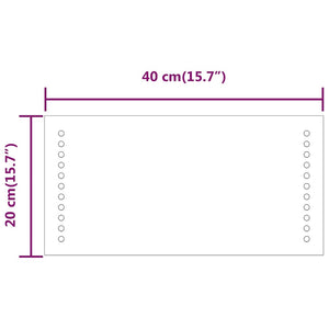 Καθρέφτης Μπάνιου με LED 40 x 20 εκ.