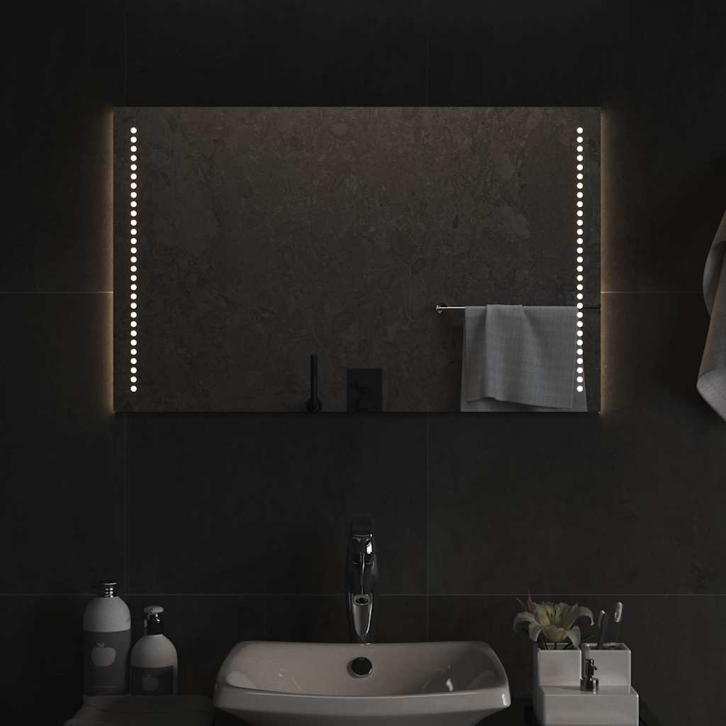 Καθρέφτης Μπάνιου με LED 80x50 εκ. - PAKOBAZAAR