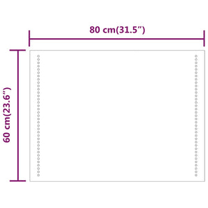 Καθρέφτης Μπάνιου με LED 80x60 εκ. - PAKOBAZAAR