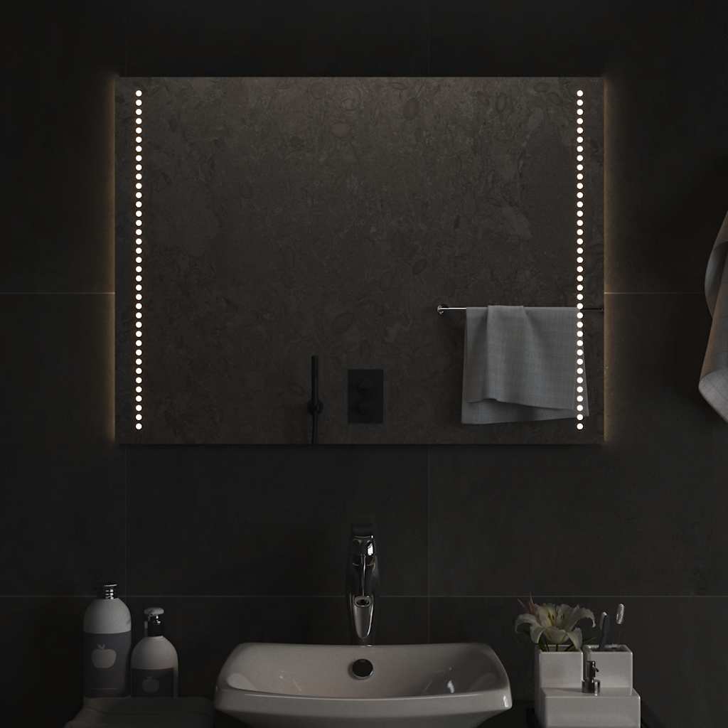 Καθρέφτης Μπάνιου με LED 80x60 εκ. - PAKOBAZAAR