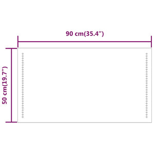 Καθρέφτης Μπάνιου με LED 90x50 εκ. - PAKOBAZAAR