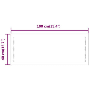 Καθρέφτης Μπάνιου με LED 100x40 εκ. - PAKOBAZAAR