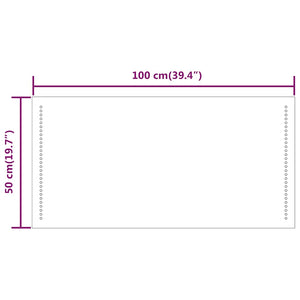 Καθρέφτης Μπάνιου με LED 100x50 εκ. - PAKOBAZAAR