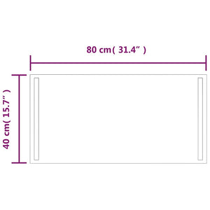 Καθρέφτης Μπάνιου με LED 80x40 εκ. - PAKOBAZAAR
