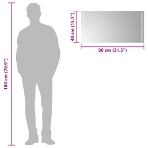 Καθρέφτης Μπάνιου με LED 80x40 εκ. - PAKOBAZAAR