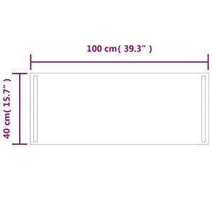Καθρέφτης Μπάνιου με LED 100x40 εκ. - PAKOBAZAAR
