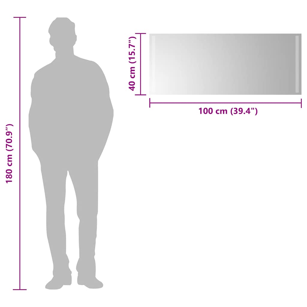 Καθρέφτης Μπάνιου με LED 100x40 εκ. - PAKOBAZAAR