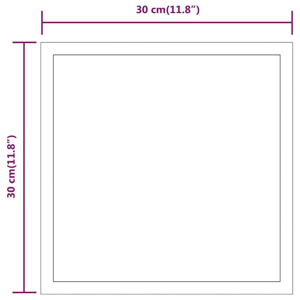Καθρέφτης Μπάνιου με LED 30x30 εκ. - PAKOBAZAAR