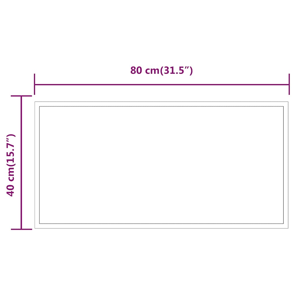 Καθρέφτης Μπάνιου με LED 80x40 εκ. - PAKOBAZAAR