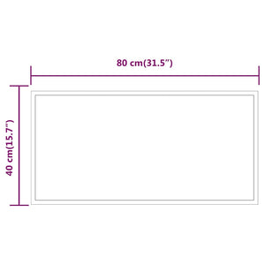 Καθρέφτης Μπάνιου με LED 80x40 εκ.