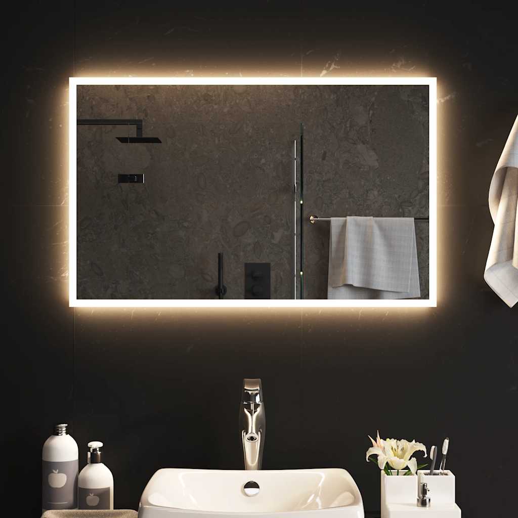 Καθρέφτης Μπάνιου με LED 80x50 εκ. - PAKOBAZAAR