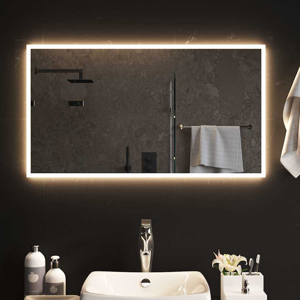 Καθρέφτης Μπάνιου με LED 90x50 εκ. - Pakobazaar