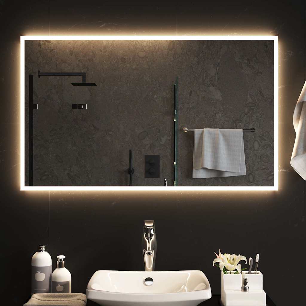 Καθρέφτης Μπάνιου με LED 100x60 εκ. - Pakobazaar