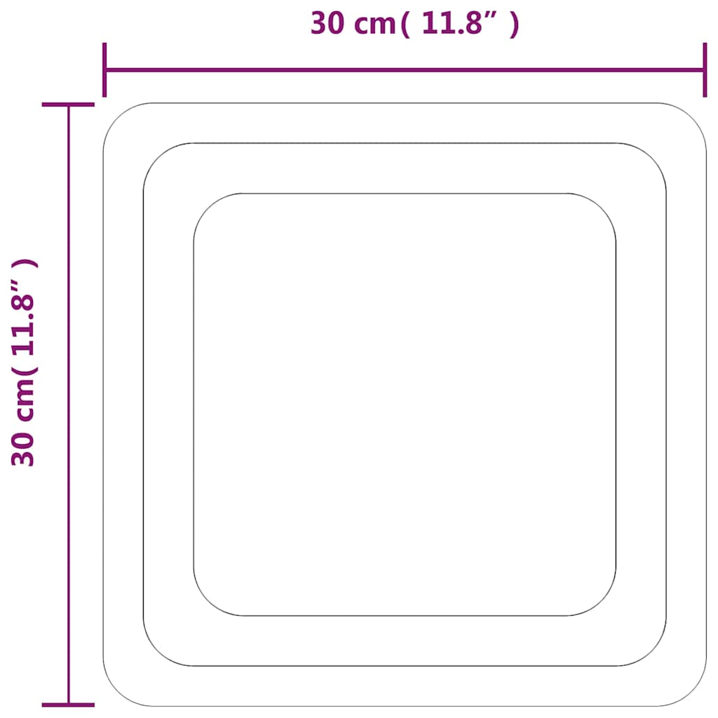 Καθρέφτης Μπάνιου με LED 30x30 εκ. - Pakobazaar