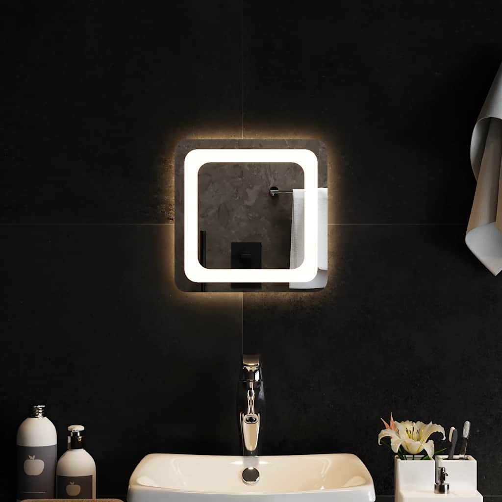 Καθρέφτης Μπάνιου με LED 30x30 εκ. - Pakobazaar