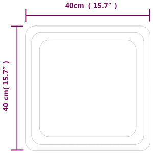 Καθρέφτης Μπάνιου με LED 40x40 εκ. - PAKOBAZAAR