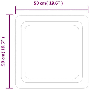 Καθρέφτης Μπάνιου με LED 50x50 εκ. - PAKOBAZAAR