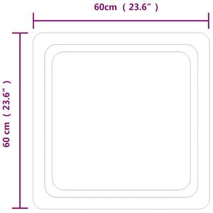 Καθρέφτης Μπάνιου με LED 60x60 εκ. - PAKOBAZAAR