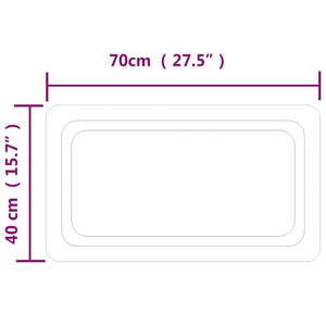 Καθρέφτης Μπάνιου με LED 70x40 εκ. - PAKOBAZAAR