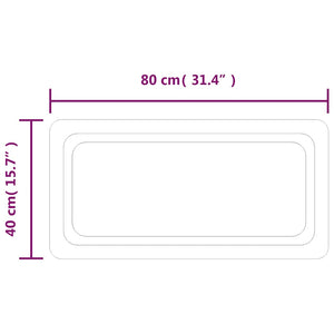 Καθρέφτης Μπάνιου με LED 80x40 εκ. - PAKOBAZAAR