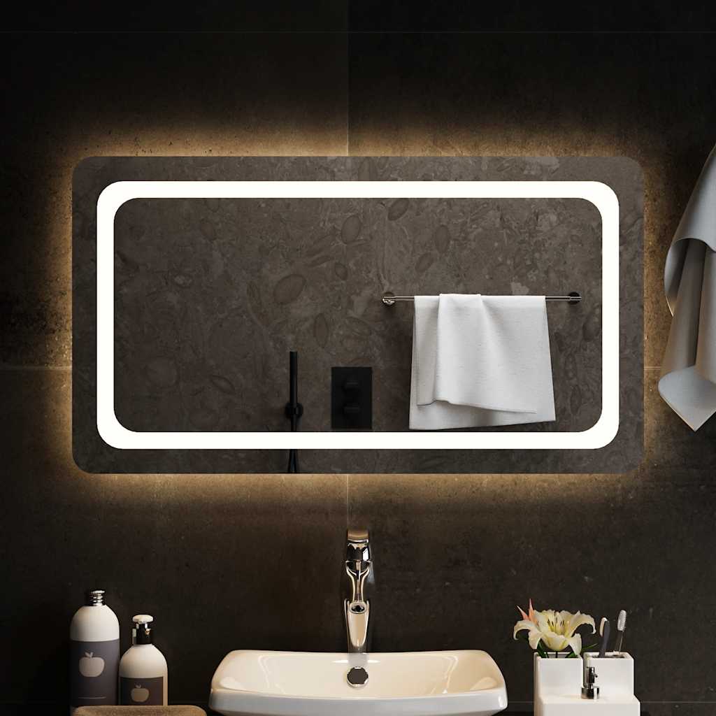 Καθρέφτης Μπάνιου με LED 90x50 εκ. - PAKOBAZAAR
