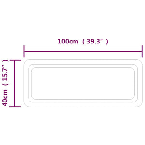 Καθρέφτης Μπάνιου με LED 100x40 εκ. - PAKOBAZAAR