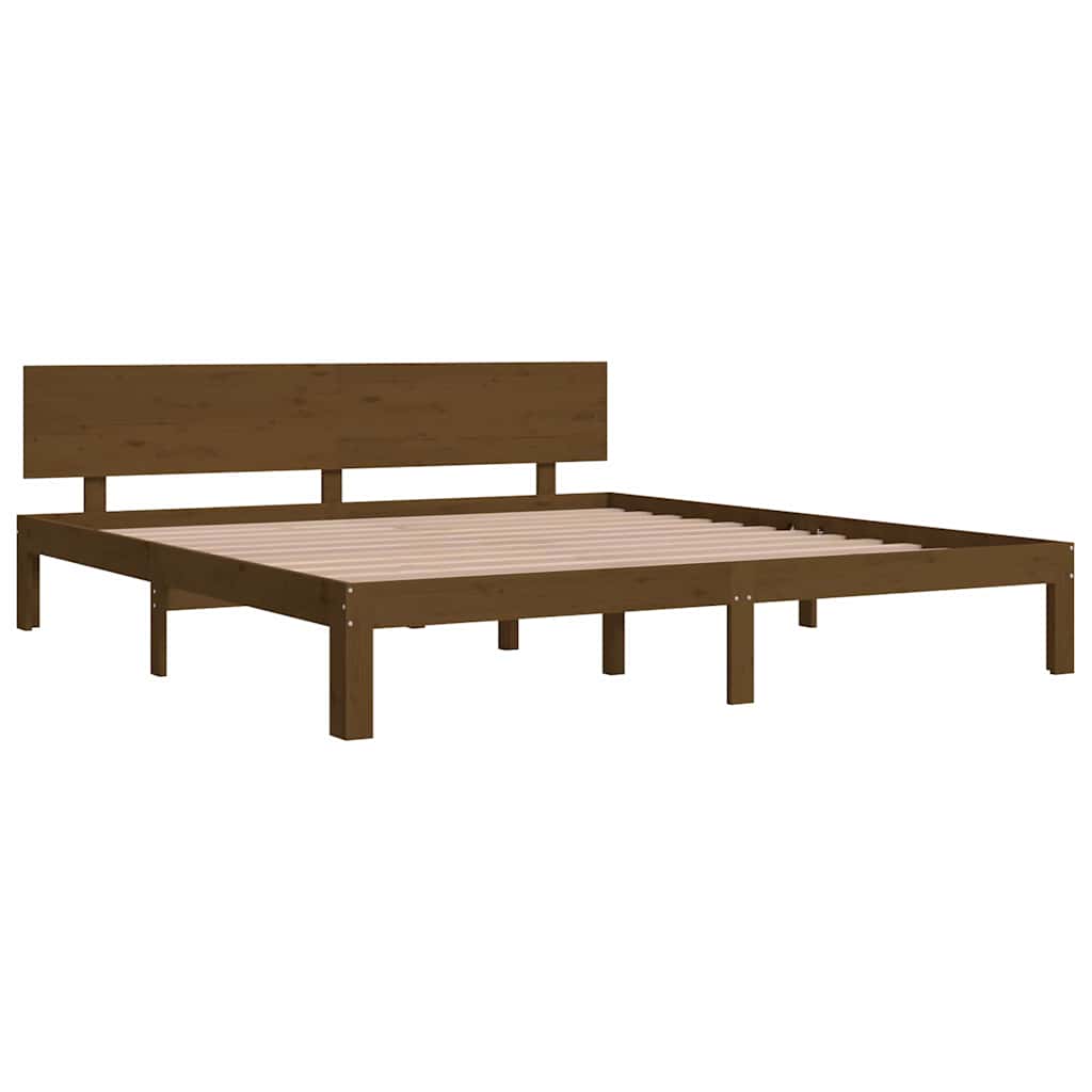 Πλαίσιο Κρεβατιού Μελί 180 x 200 εκ. Μασίφ Ξύλο Super King