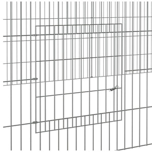 Κλουβί Κουνελιών 3 Πάνελ 325x109x54 εκ. από Γαλβανισμένο Σίδερο - Pakobazaar