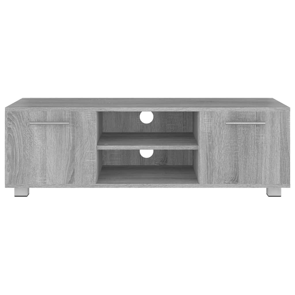 Έπιπλο Τηλεόρασης Γκρι Sonoma 110x40x35εκ. από Επεξεργ. Ξύλο