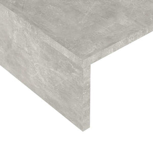 Βάση Οθόνης Γκρι Σκυροδέματος 60x23,5x12 εκ. Επεξεργασμένο Ξύλο
