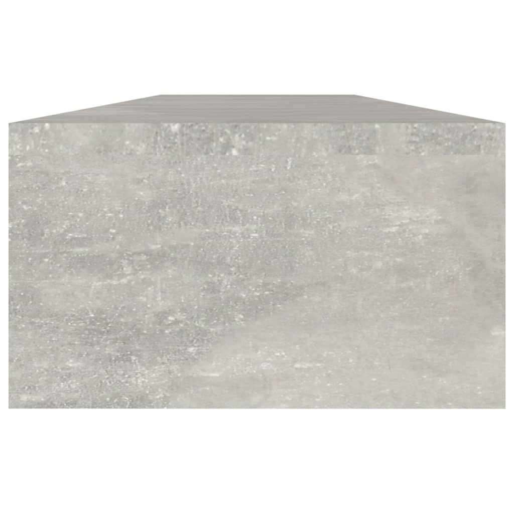 Βάση Οθόνης Γκρι Σκυροδέματος 110x23,5x9 εκ. Επεξεργασμένο Ξύλο