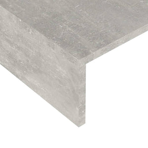 Βάση Οθόνης Γκρι Σκυροδέματος 110x23,5x9 εκ. Επεξεργασμένο Ξύλο