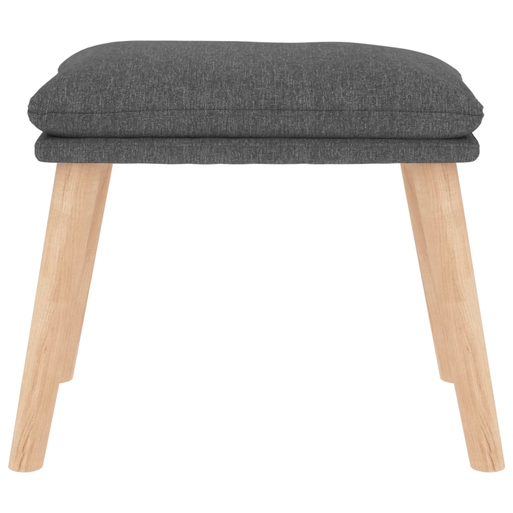 Πολυθρόνα Relax Ανοιχτό Γκρι Υφασμάτινη με Σκαμπό - Pakobazaar